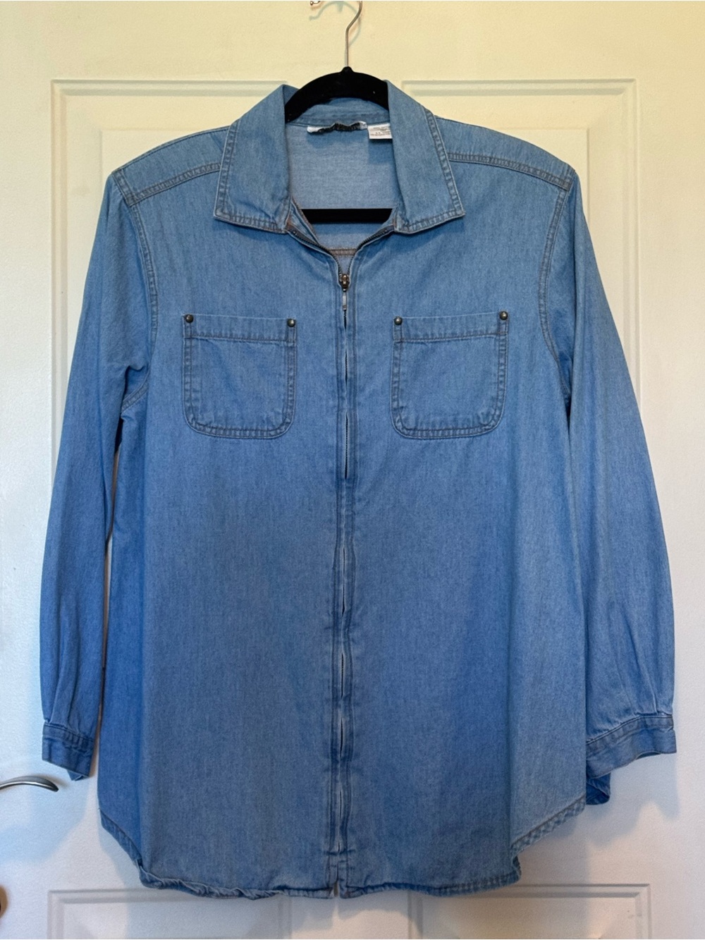 Oh! Mamma Blue Maternity Top sz M